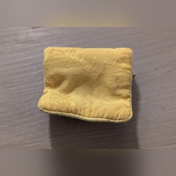 Small Mustard Yellow Zipper Pouch - Picture 2 of 2